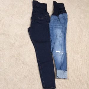 2 Maternity jeans